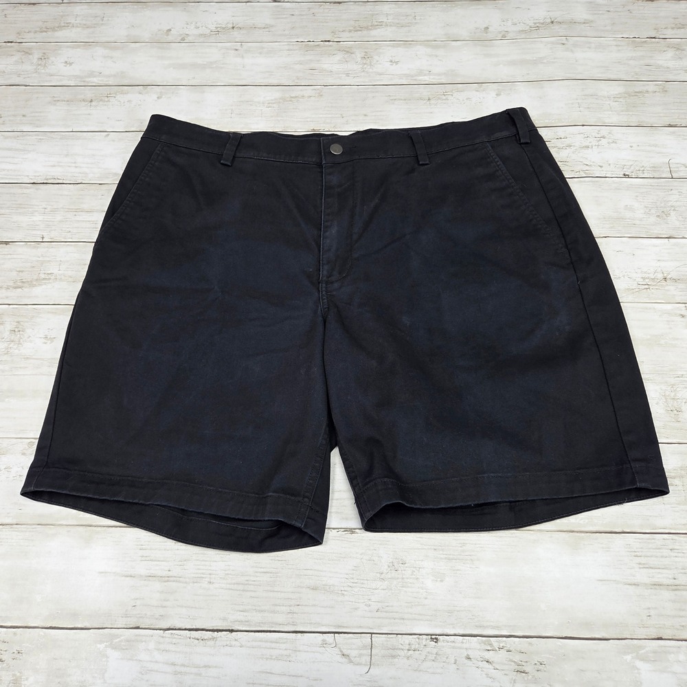 Duluth Trading 40 Grit Chino Work Shorts Mens 40 Black 9 Inseam Stretch Standard